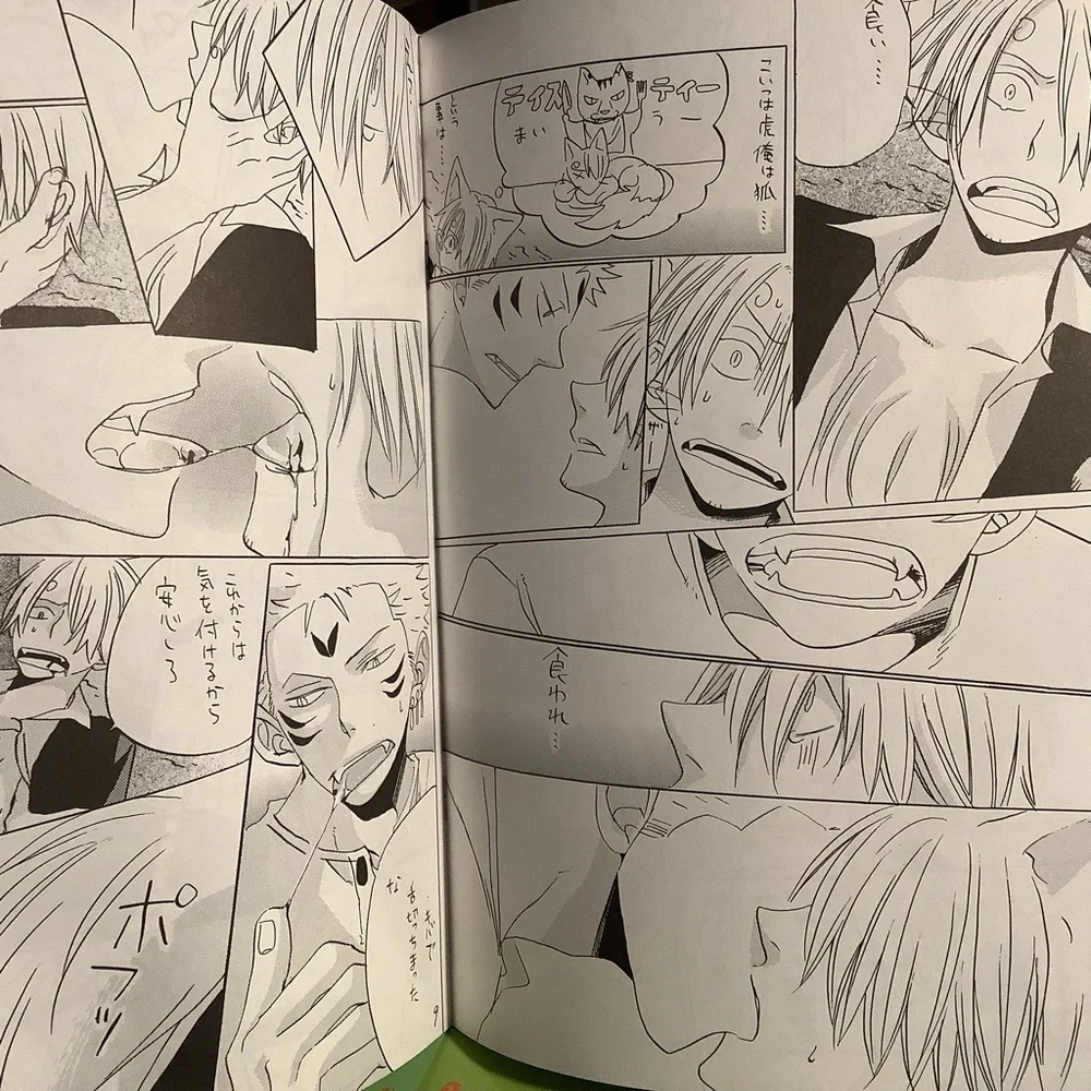 Zoro Sanji One Piece manga Doujinshi しっぽのきもち vols 1&2 by S木チズル (Musouzin ムソウジン) - Picture 8 of 9